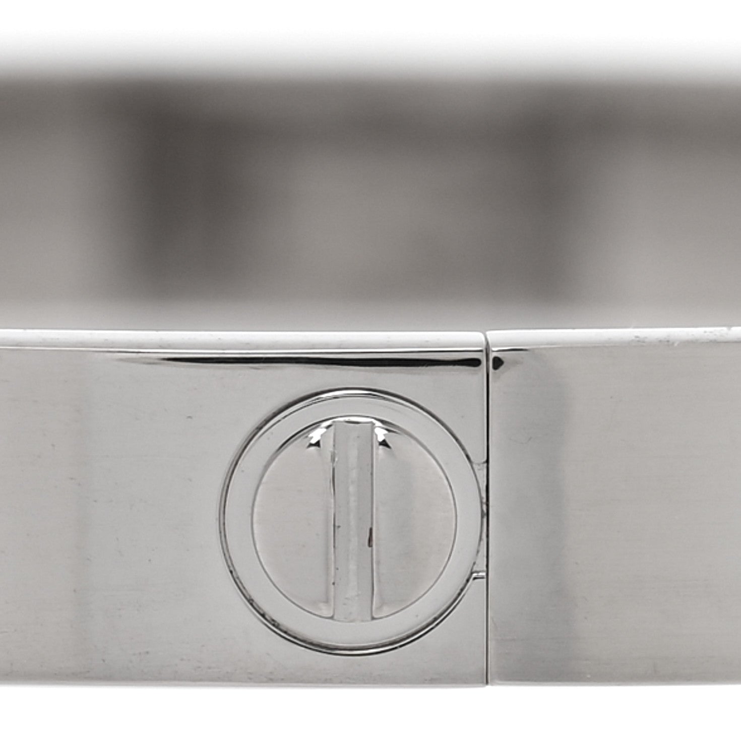 Cartier 18K White Gold Medium LOVE Bracelet 18 5 of 7