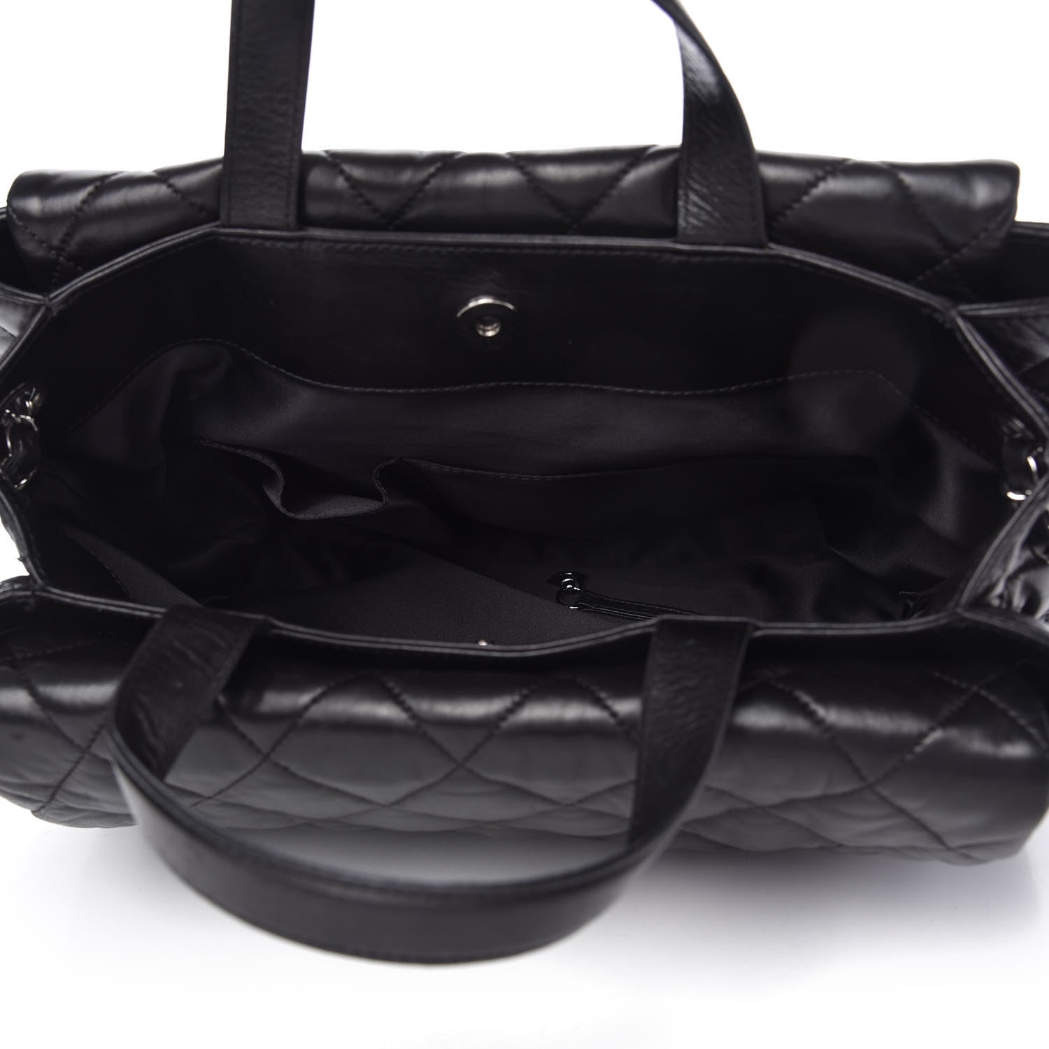 Chanel Lambskin Quilted Chanel 3 Maxi Flap Bag Black 5 of 10