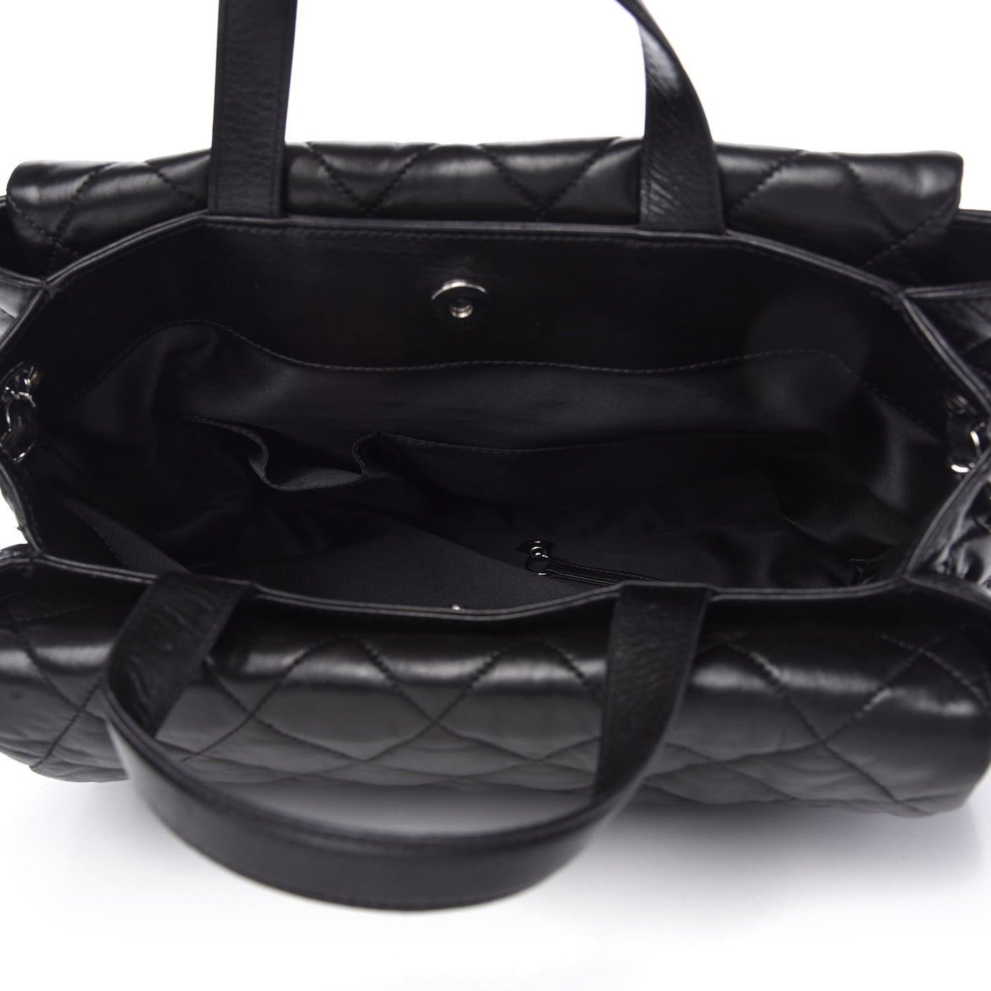 Lambskin Quilted Chanel 3 Maxi Flap Bag Black