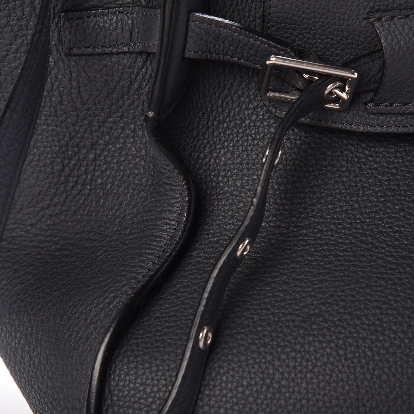 Supple Grained Calfskin Small Big Bag Anthracite