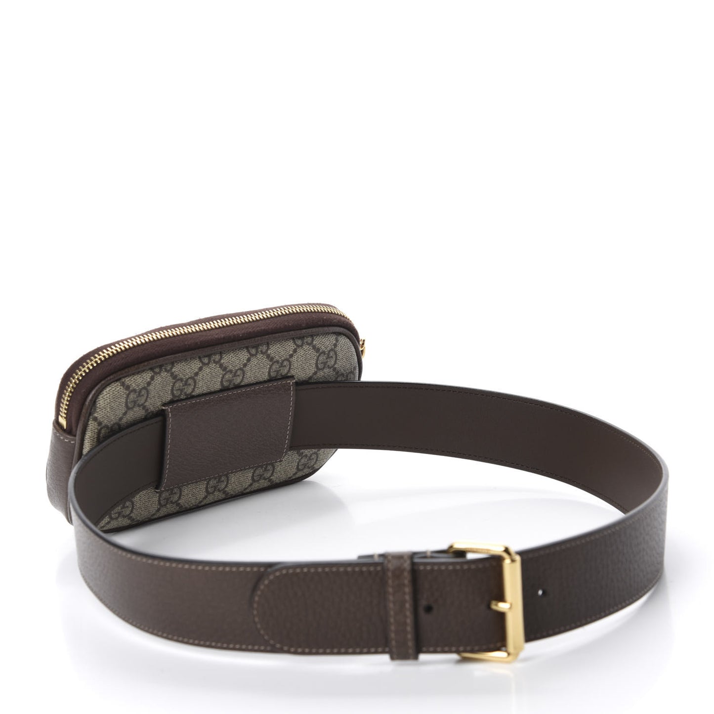 GG Supreme Monogram Ophidia Belted iPhone Case 85 34 Dark Brown
