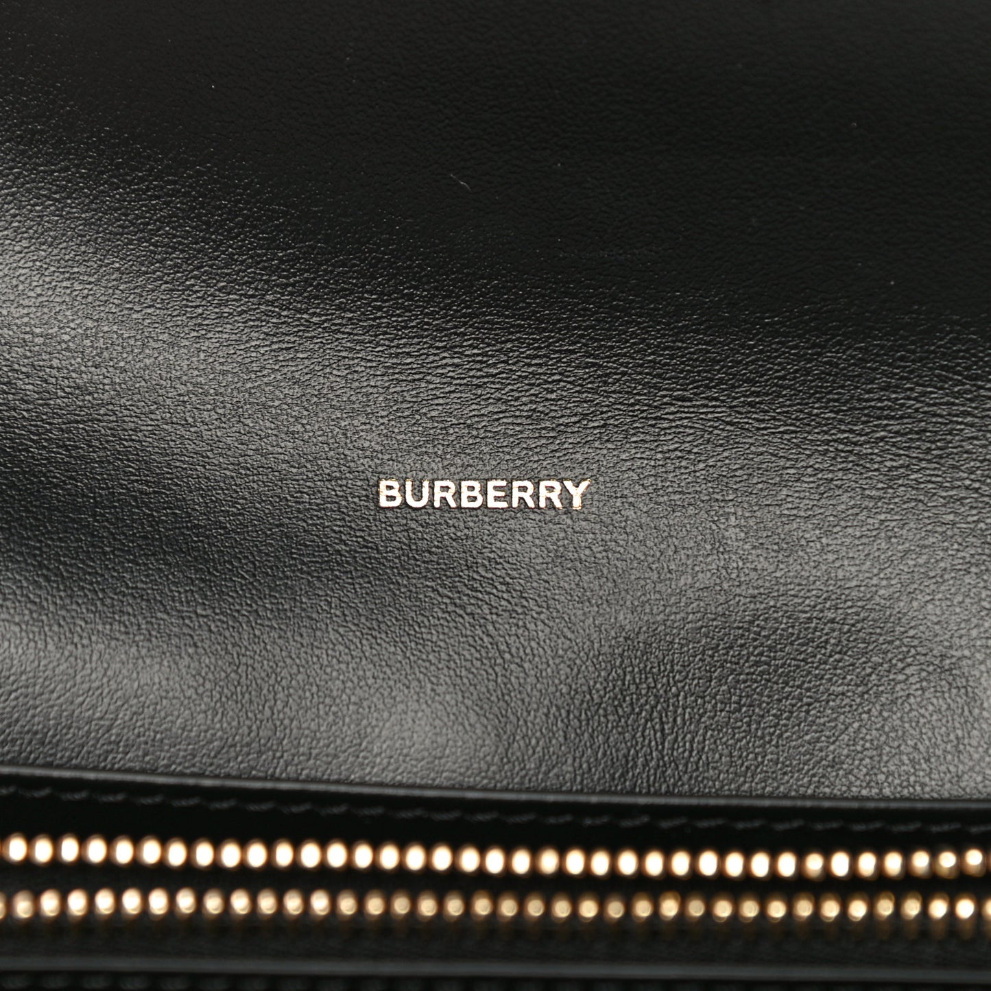 Vintage Check Grain Calfskin Halton Wallet Black