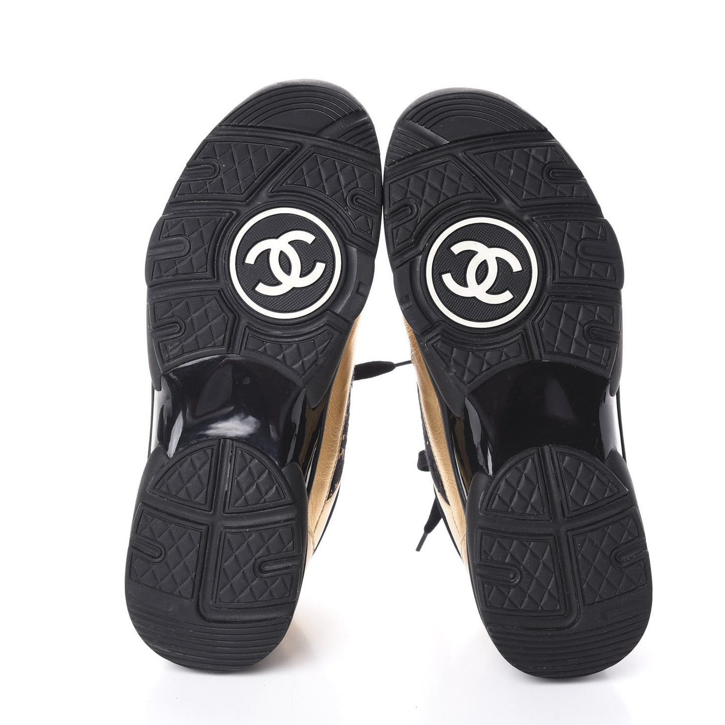 Suede Tweed CC Sneakers 41 Black Gold