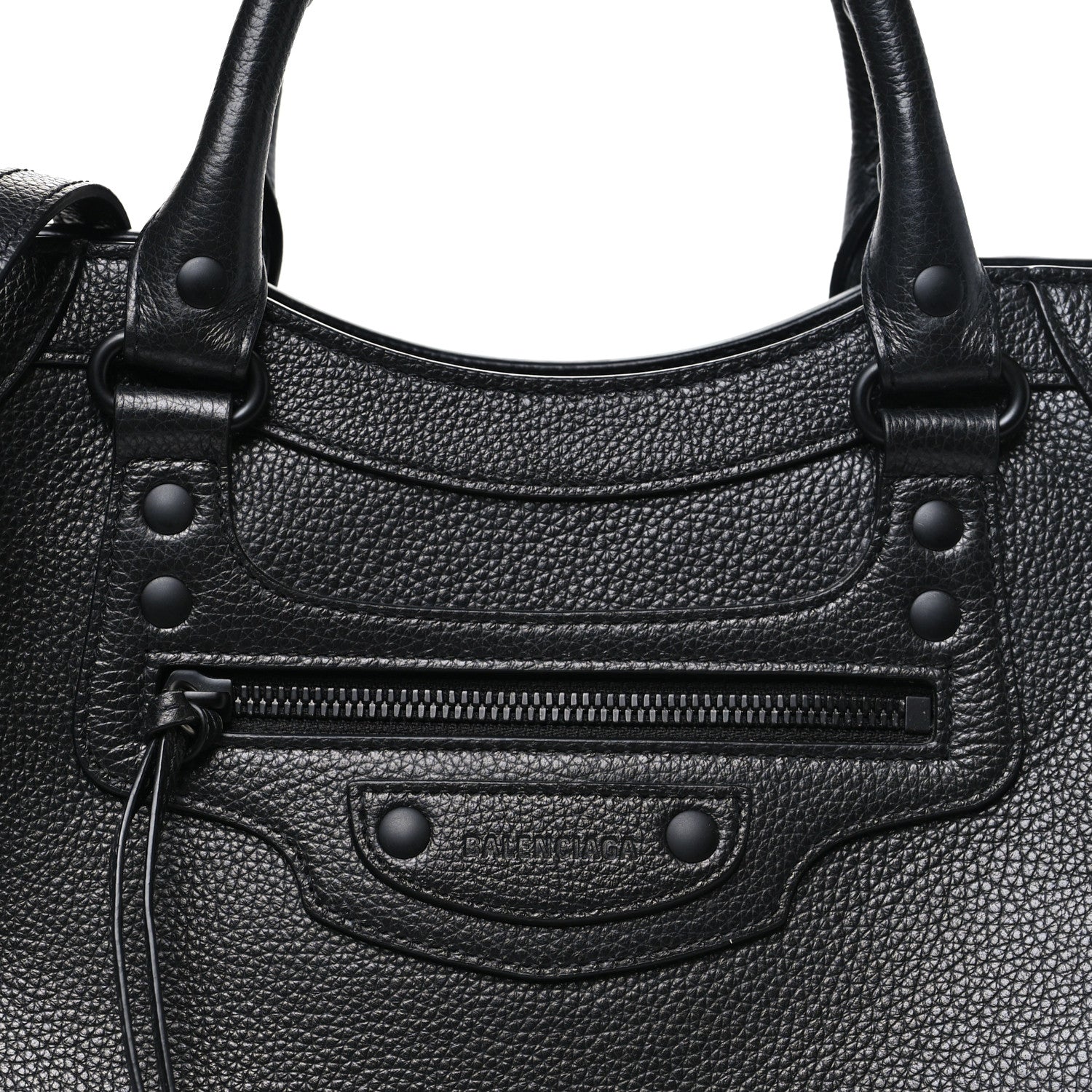 Balenciaga Grained Calfskin Neo Classic Black Hardware S City  Black 7 of 10
