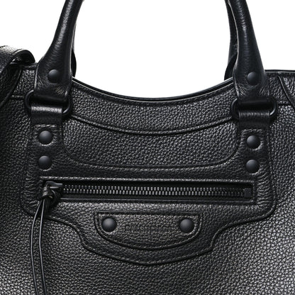 Balenciaga Grained Calfskin Neo Classic Black Hardware S City  Black 7 of 10