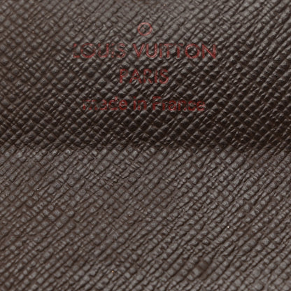 Louis Vuitton LOUIS VUITTON Damier Ebene Porte-Monnaie Plat Coin Purse Brown 6 of 6