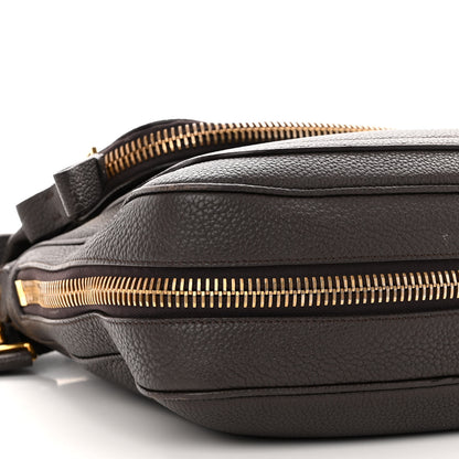 Tom Ford Pebbled Calfskin Large Jennifer Dark Brown 8 of 12