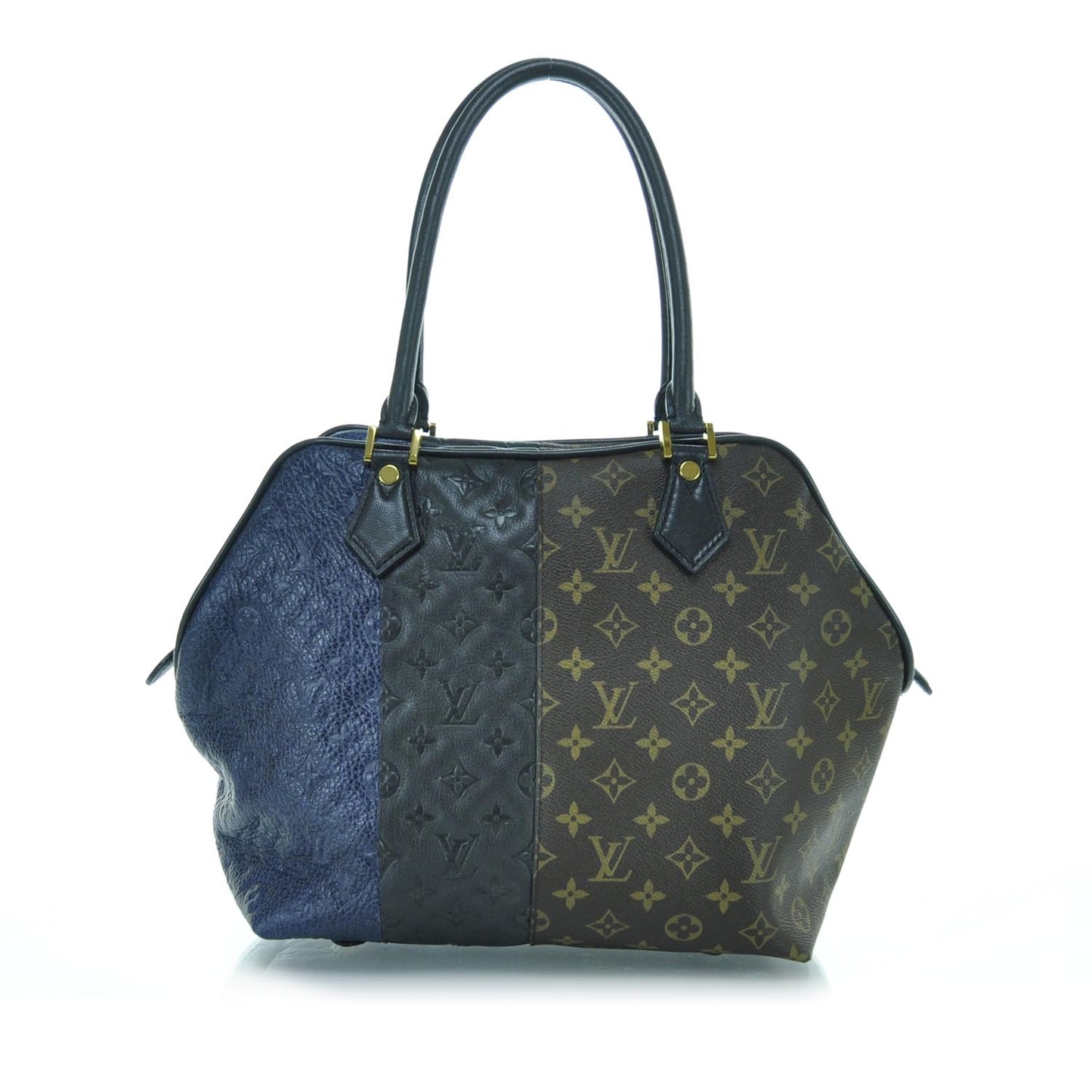 Monogram Stripes Medium Bag Marine
