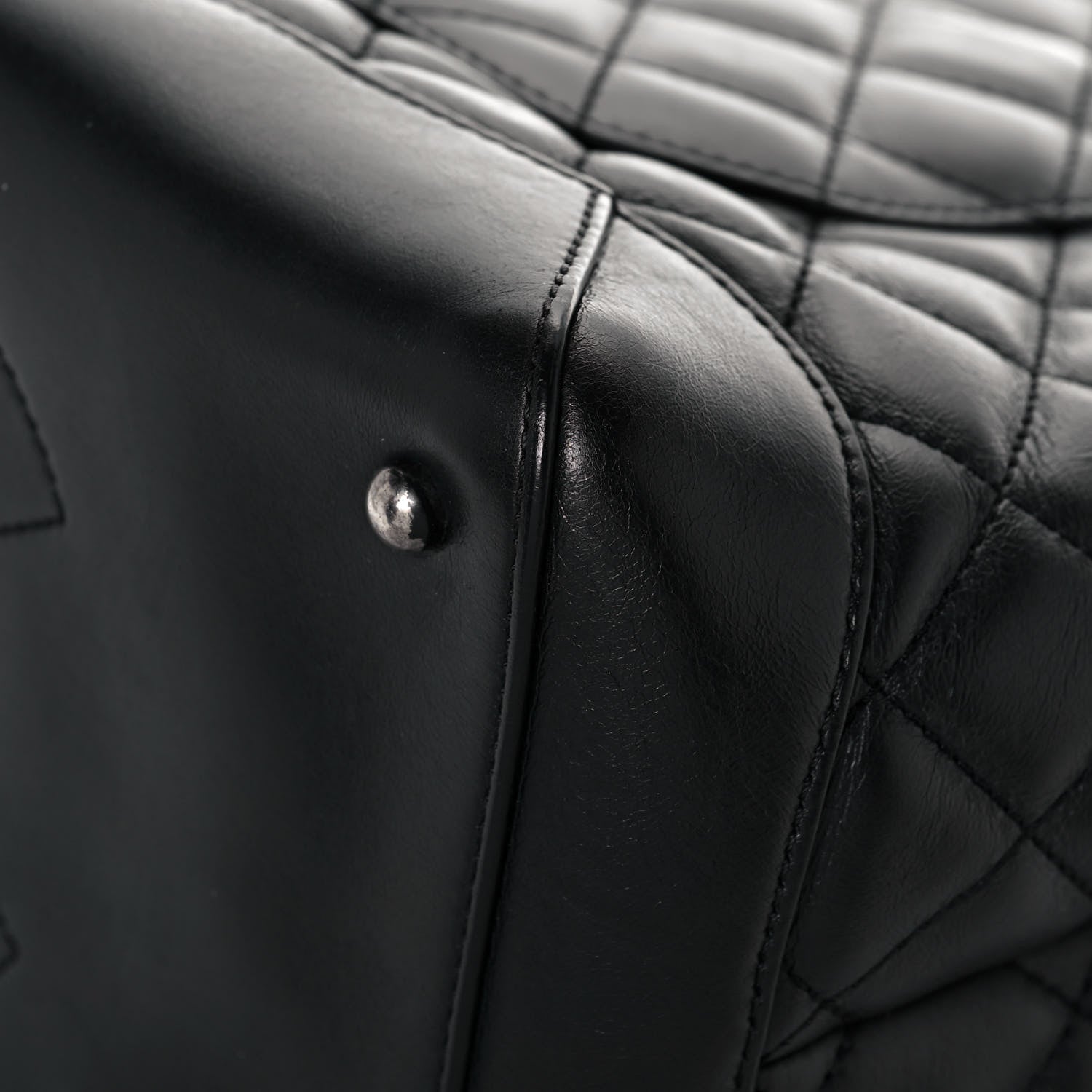Chanel Calfskin Quilted Small Easy Shopping Tote Black 11 of 18