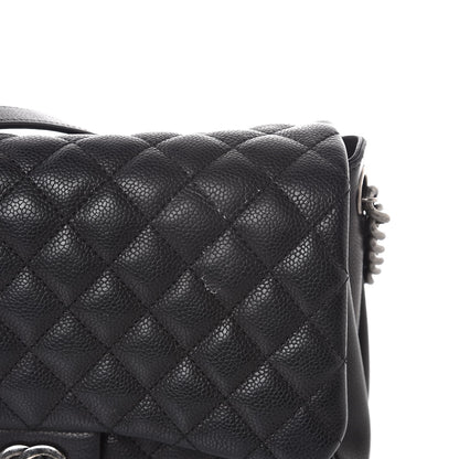 Chanel Caviar Quilted Medium Rock In Rome Single Flap Black 10 of 12