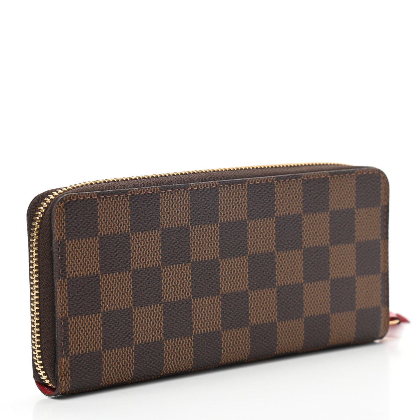 Damier Ebene Clemence Wallet Cherry