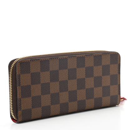 Louis Vuitton Damier Ebene Clemence Wallet Cherry 3 of 7