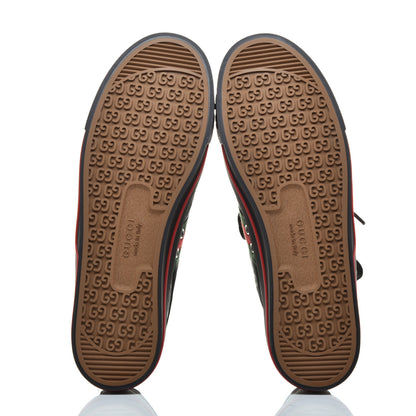 Gucci Econyl Nylon Web Monogram Off The Grid Mens 1977 Tennis Sneakers 10 Black 5 of 7