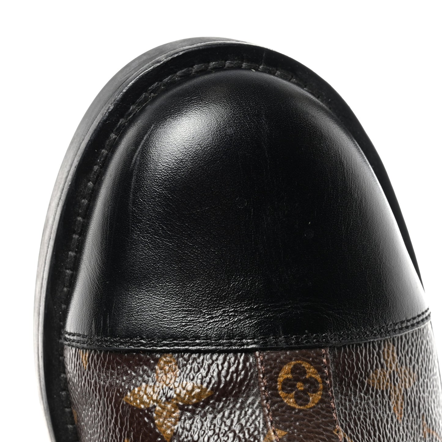 Calfskin Monogram Wonderland Flat Ranger Boots 37 Black