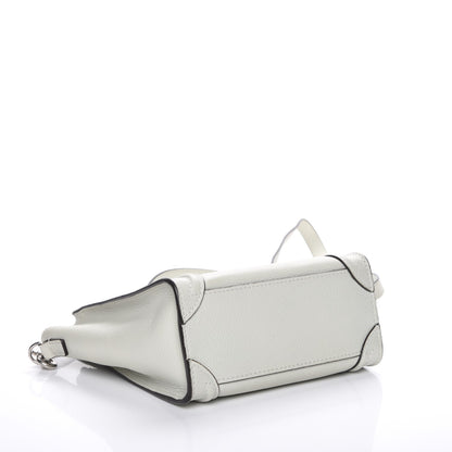Celine Drummed Calfskin Nano Luggage Lune 4 of 7