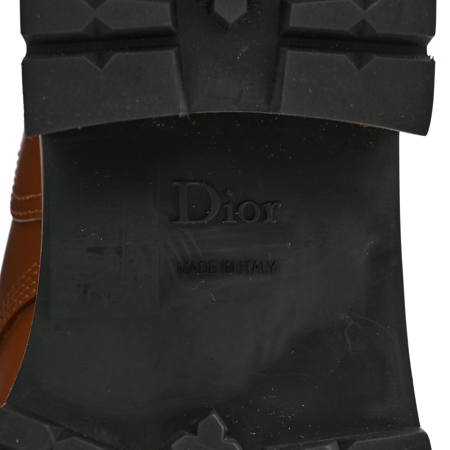 Calfskin Dior Quest 35mm Hiking Boots 38 Golden Saddle