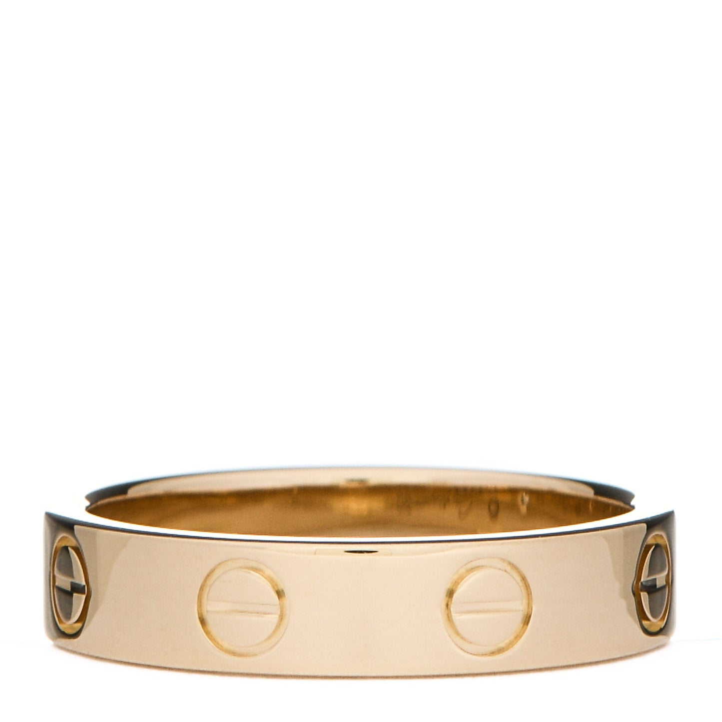 18K Yellow Gold Diamond 4mm LOVE Wedding Band Ring 50 5.25