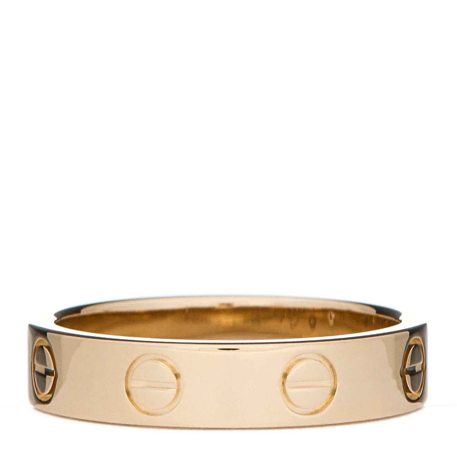 Cartier 18K Yellow Gold Diamond 4mm LOVE Wedding Band Ring 50 5.25 3 of 4