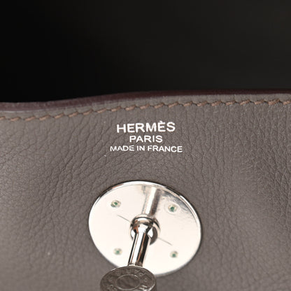 Hermes Taurillon Clemence Lindy 26 Etain 6 of 11