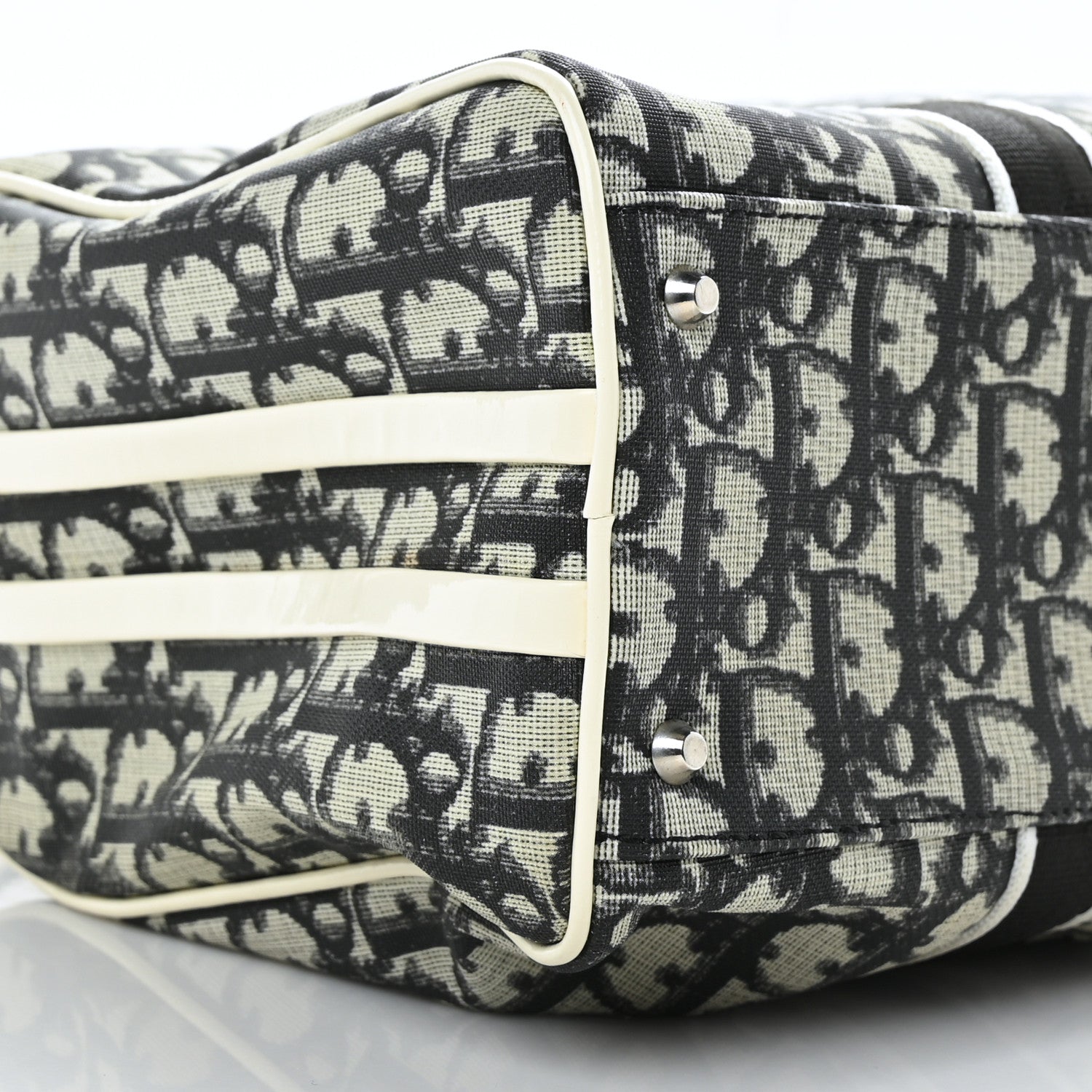 Christian Dior Monogram Trotter No 2 Boston Bag Blue 7 of 8