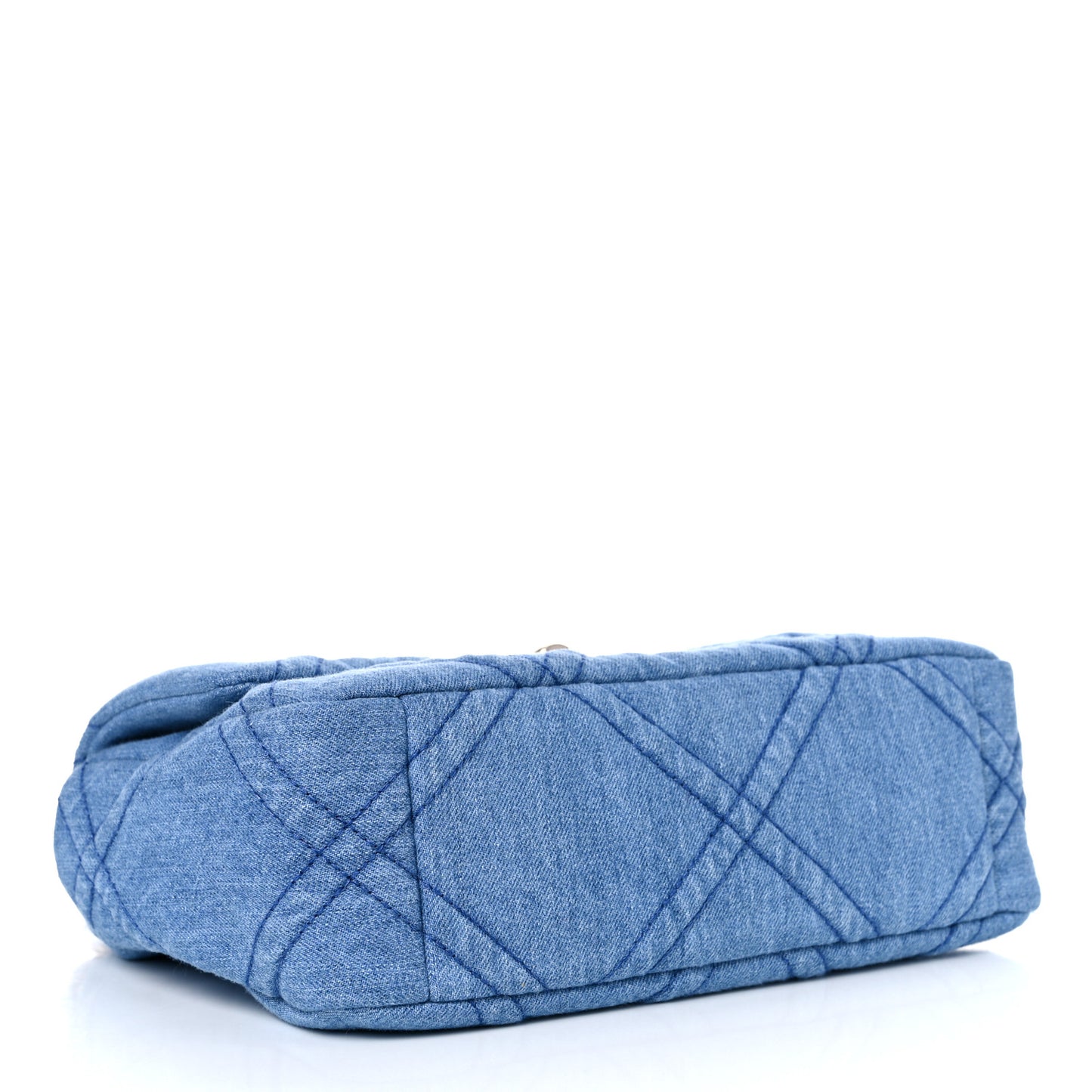 Denim Quilted Medium Chanel 19 Flap Blue