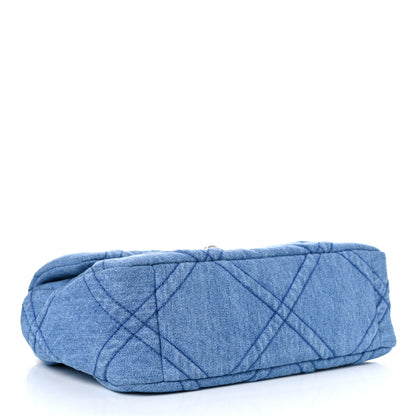 Chanel Denim Quilted Medium Chanel 19 Flap Blue 3 of 9