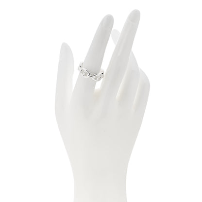 Hermes Sterling Silver PM Chaine d'Ancre Enchainee Band Ring 55 7.25 2 of 9