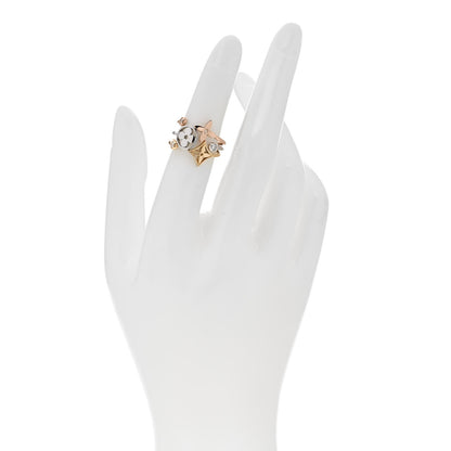 Louis Vuitton 18K Yellow Pink White Gold Diamond Idylle Blossom Ring 3 Set 50 5.25 2 of 5