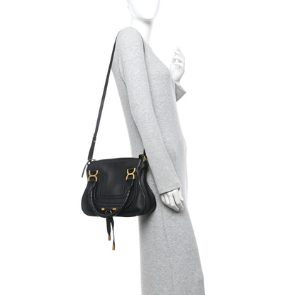 Chloe Calfskin Small Marcie Satchel Black 2 of 13