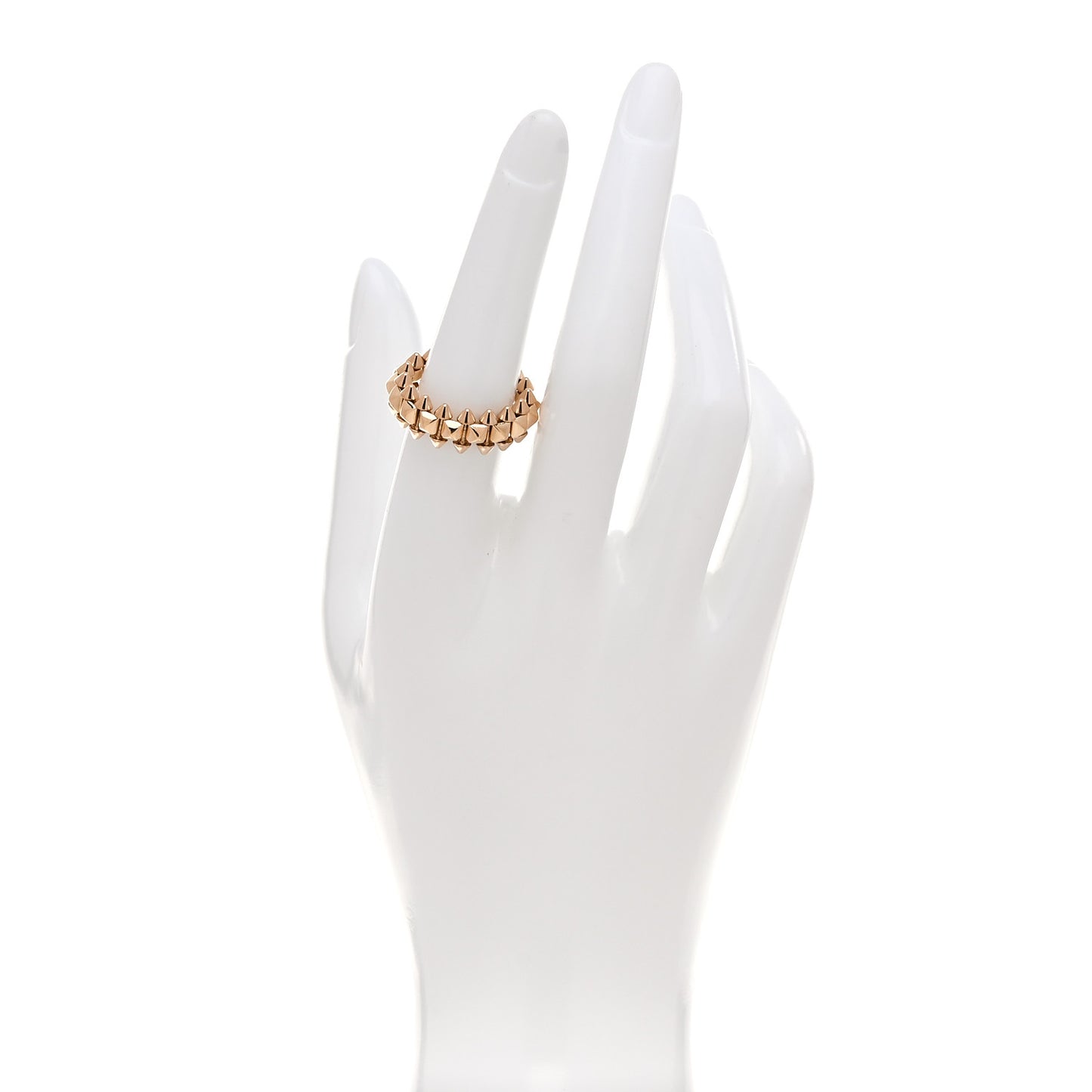 18K Pink Gold MM Clash De Cartier Ring 53 6.5