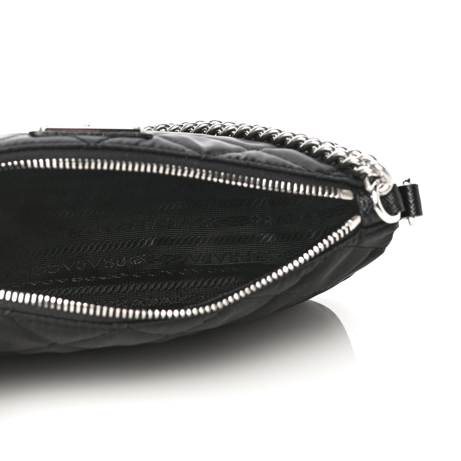 Prada Nylon Tessuto Impuntu Quilted Crossbody Bag Black 5 of 9