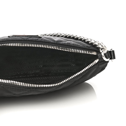 Prada Nylon Tessuto Impuntu Quilted Crossbody Bag Black 5 of 9