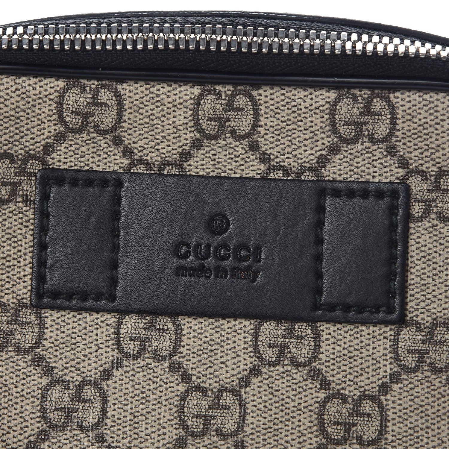 Gucci GG Supreme Monogram Web Belt Bag Black 7 of 11
