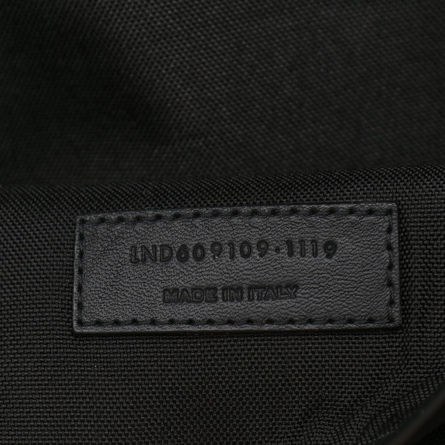 Calfskin Checked Print Nuxx Backpack Black White