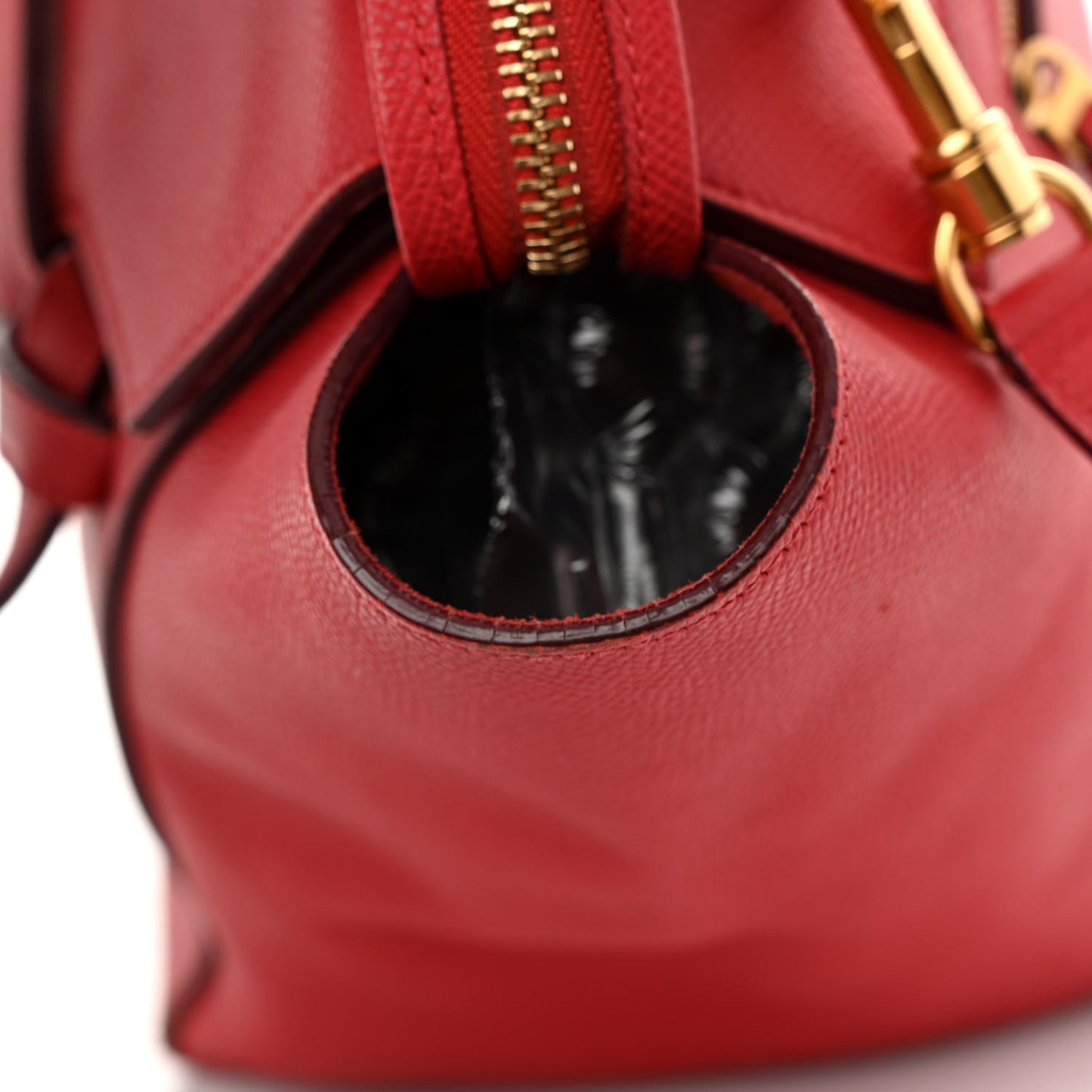 Grained Calfskin Mini Belt Bag Coquelicot