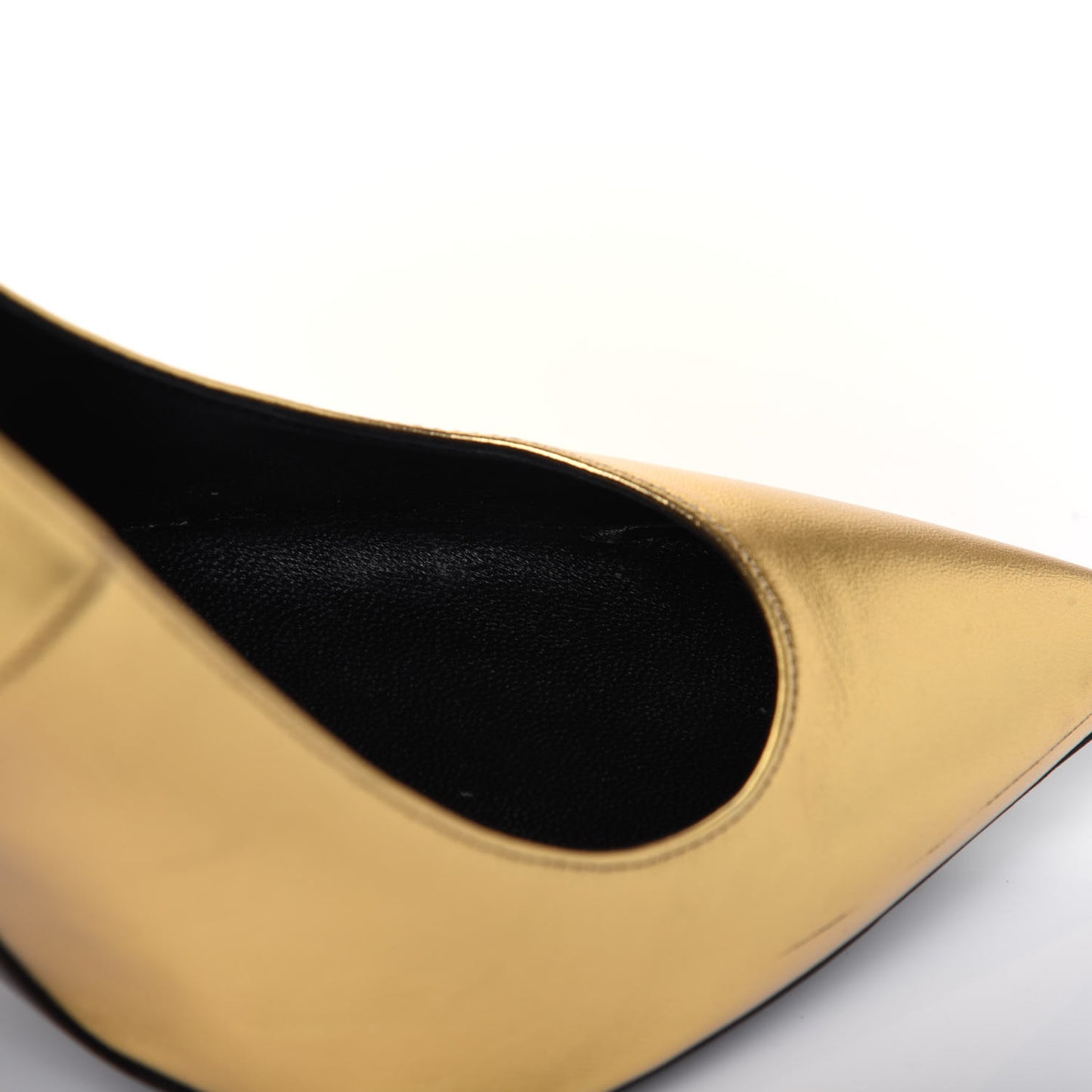 Calfskin Opyum 100 Pumps 39 Gold