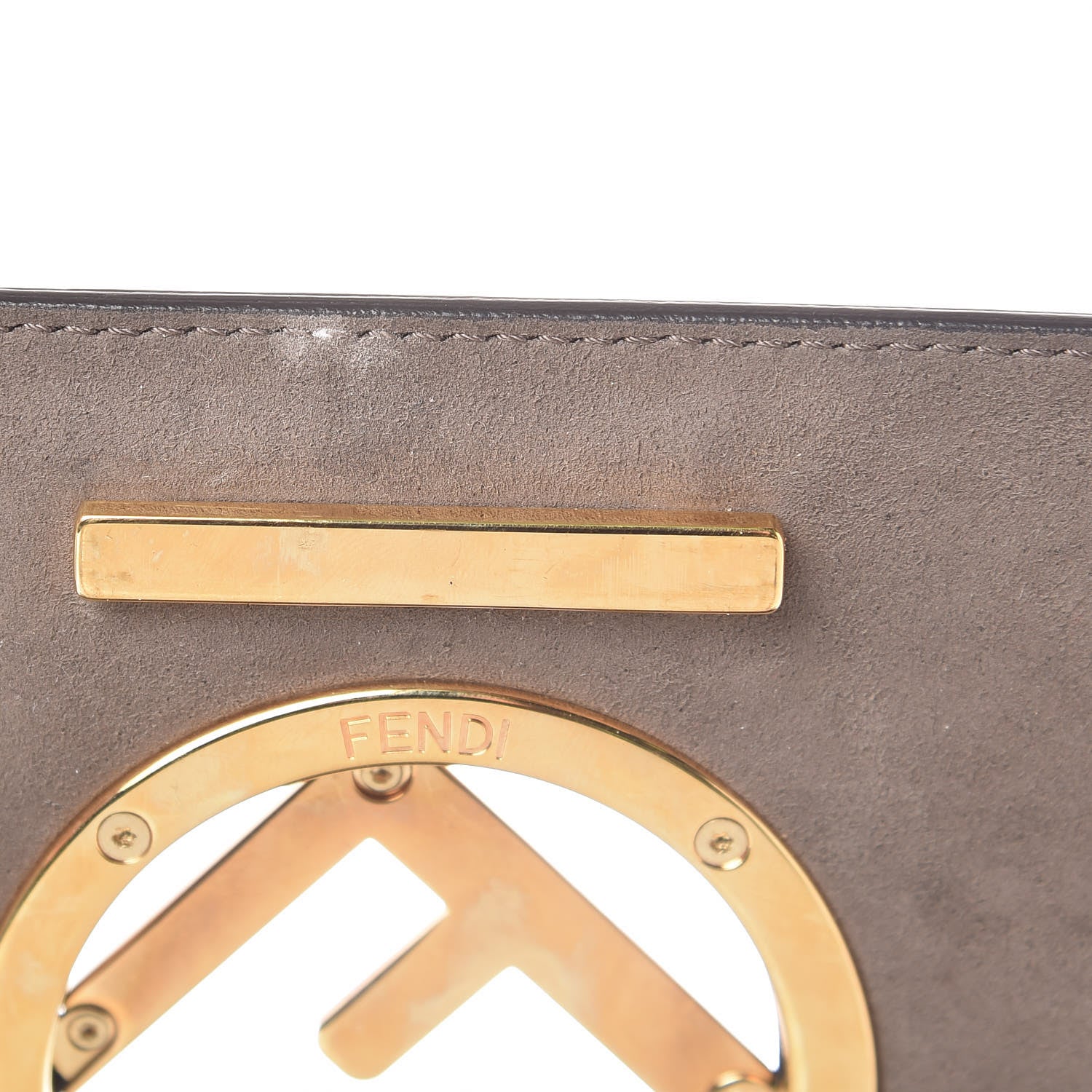 Fendi Vitello Century F is Fendi FF Embossed Kan I Shoulder Bag Orzo Tobacco 11 of 20