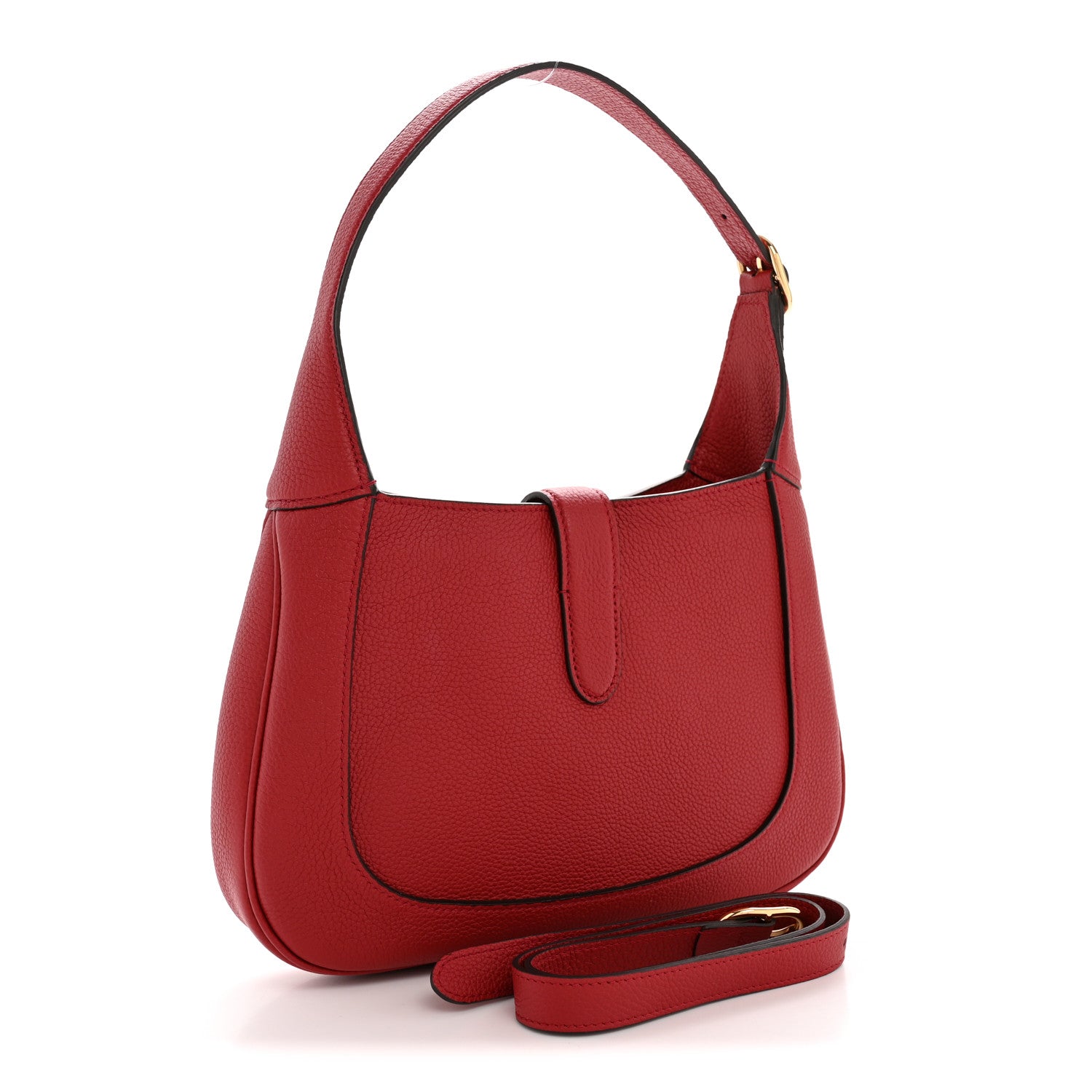 Gucci Ancora Calfskin Small Jackie 1961 Hobo Red 3 of 12