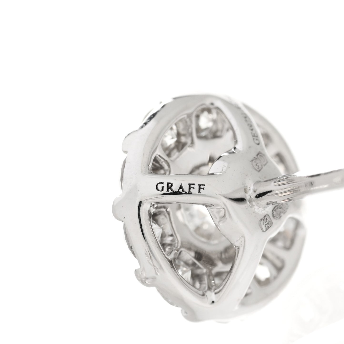 18K White Gold Diamond 1.50ct Icon Round Stud Earrings