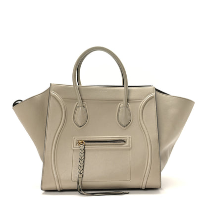 Celine Grained Calfskin Medium Phantom Luggage Taupe 1 of 11