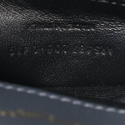 Saint Laurent Grain De Poudre Textured Mixed Matelasse Triquilt Medium Monogram Satchel Deep Marine 7 of 12