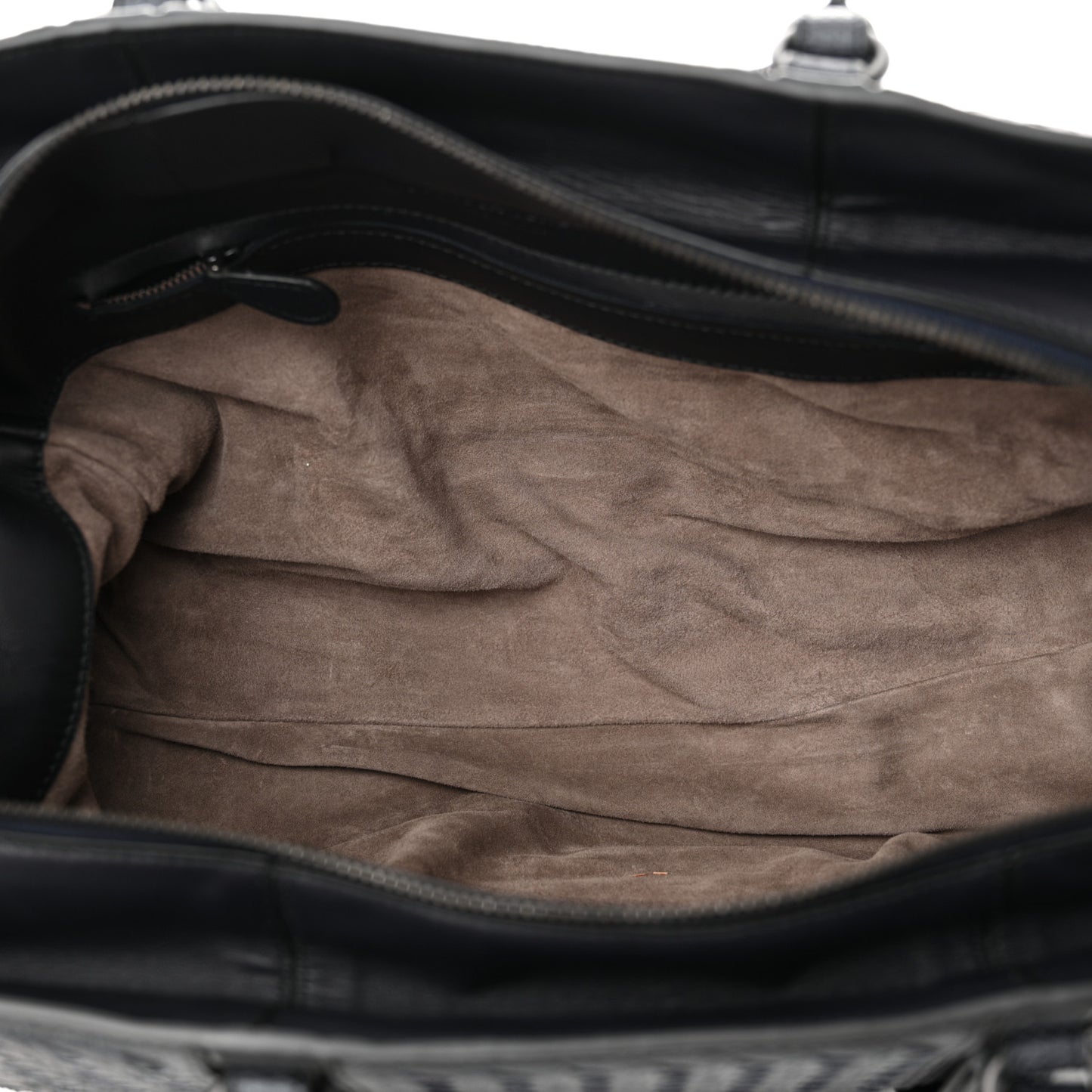Nappa Snakeskin Intrecciato Medium Monaco Satchel Black