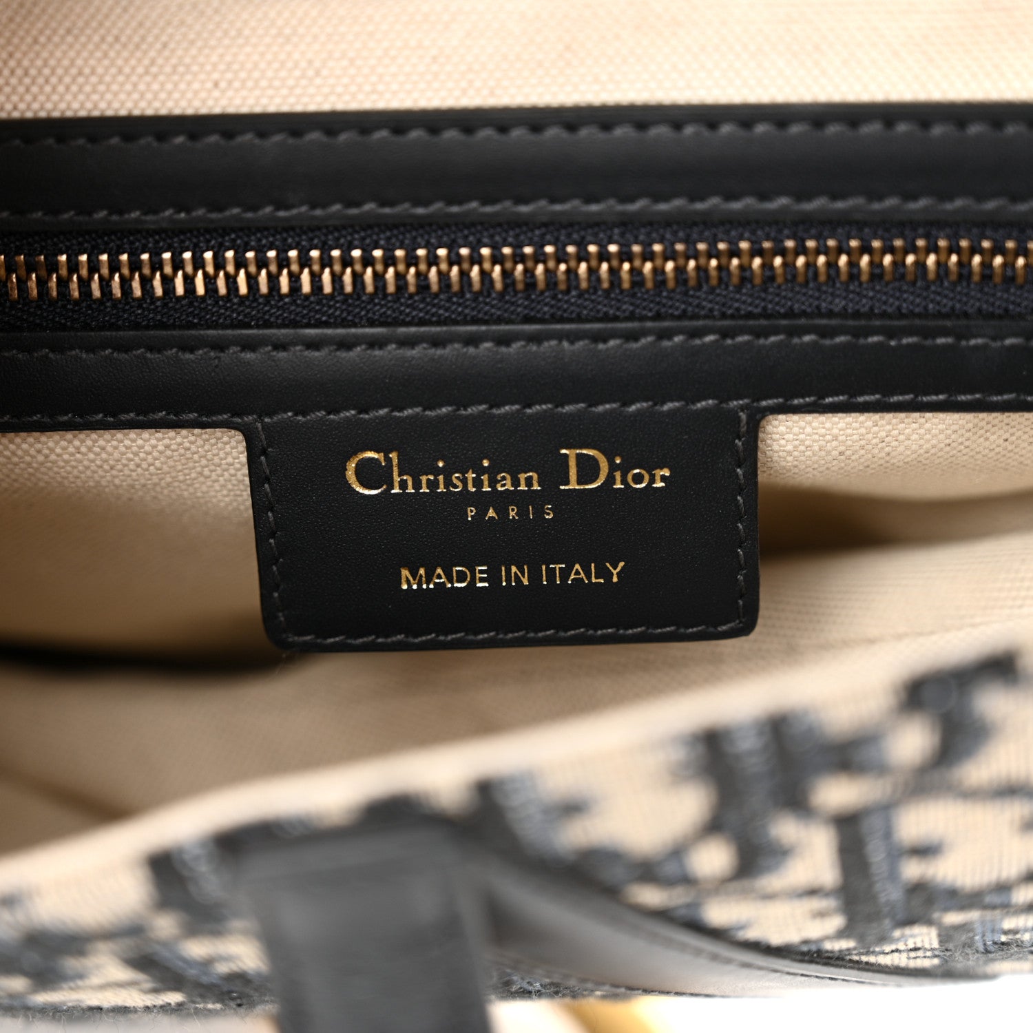 Christian Dior Oblique Saddle Bag With Strap Blue 6 of 13