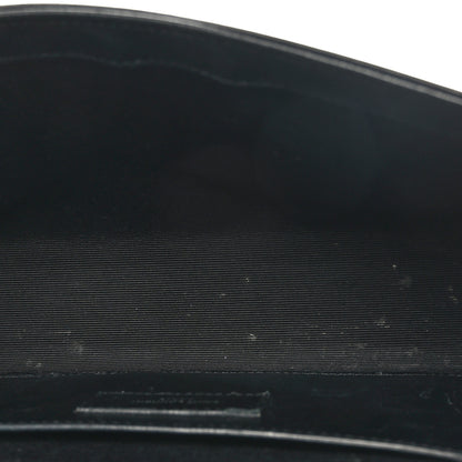 Saint Laurent Calfskin Medium Heart Bolts Monogram Kate Satchel Black 5 of 17