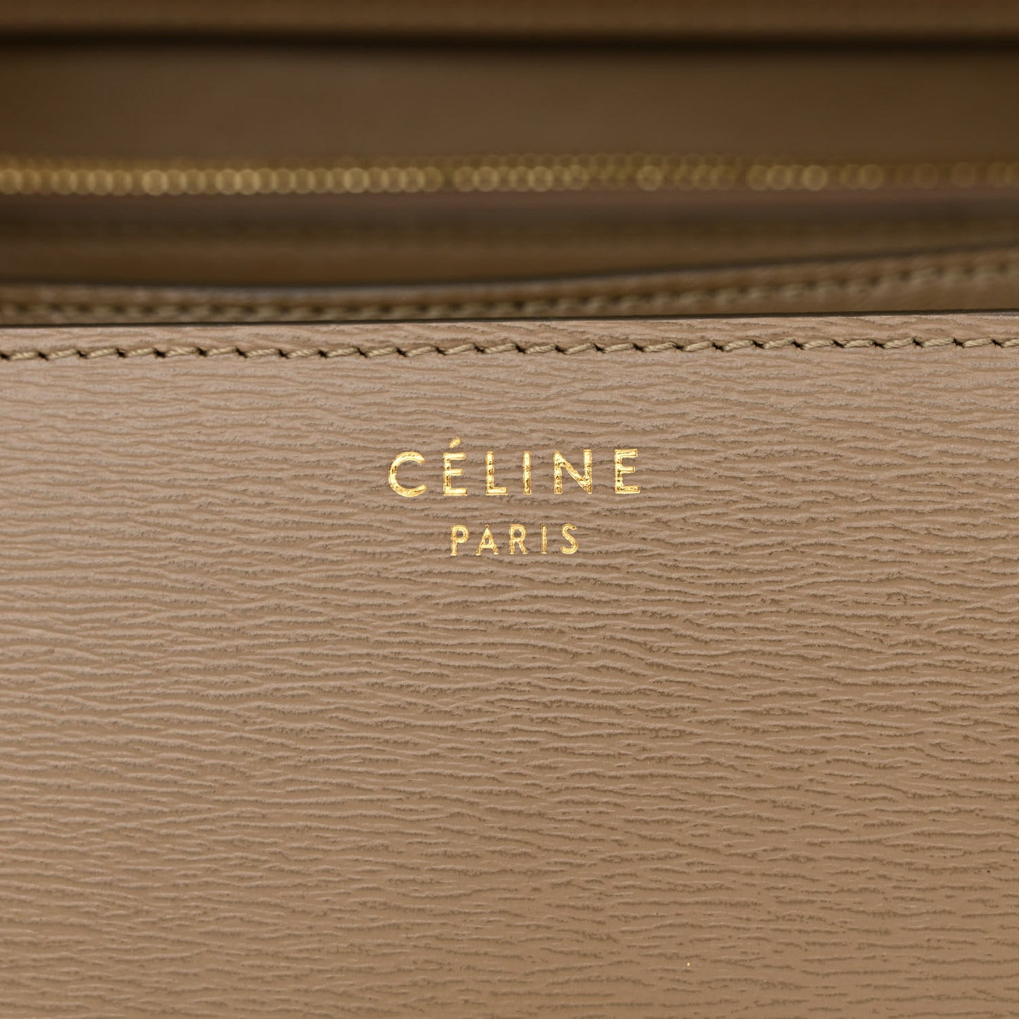 Liege Calfskin Medium Classic Box Flap Bag Taupe
