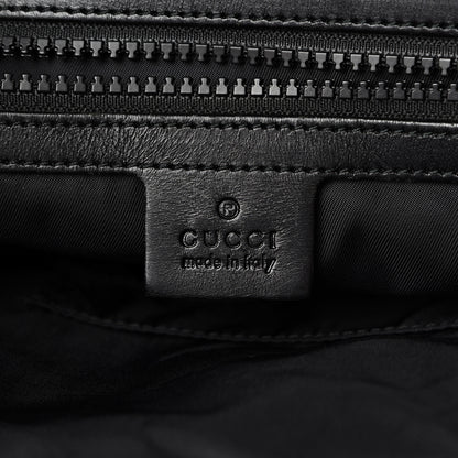 Gucci Techno Canvas Web Double Buckle Backpack Black 5 of 9