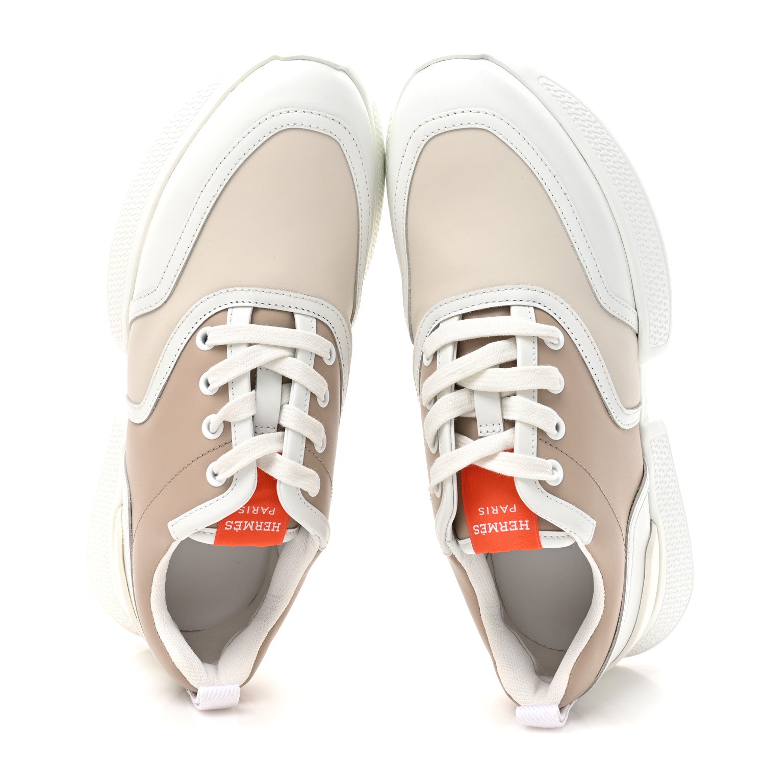 Hermes Calfskin Womens Giga Sneakers 37 Multicolor White Gomma 2 of 11