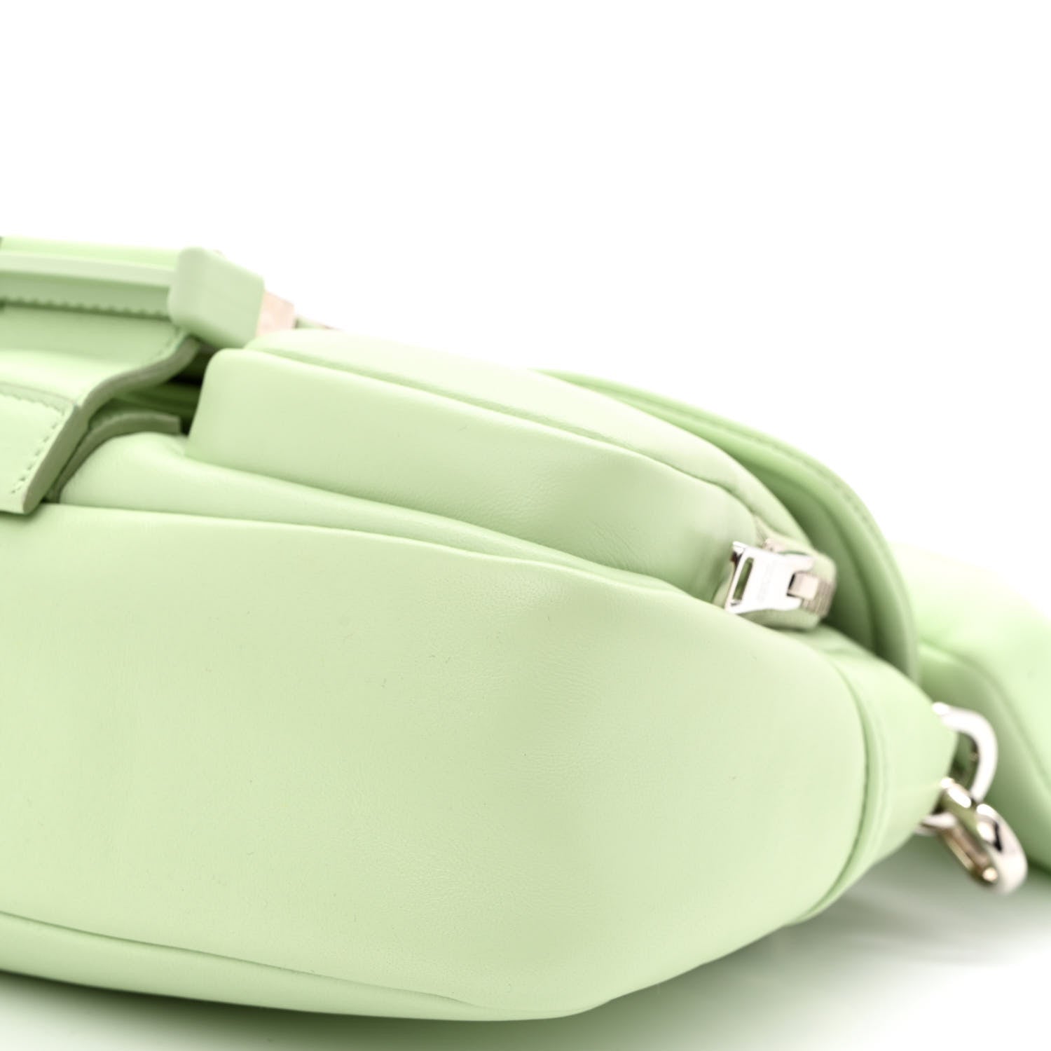 Prada Nappa Re-Nylon Double Pocket Buckle Shoulder Bag Acqua 12 of 12