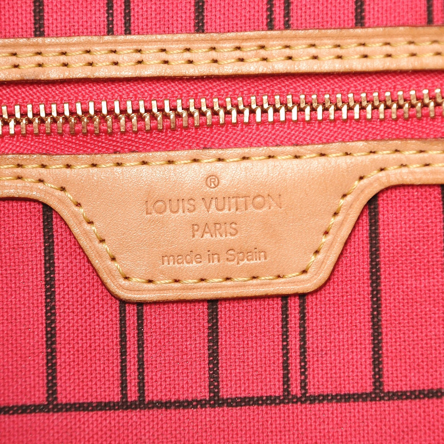 Monogram Bay Neverfull MM Rose Ballerine Poppy