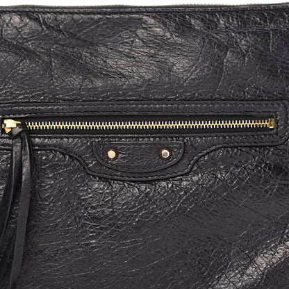 Balenciaga Agneau Classic Gold Hardware Small Pouch Black 9 of 9